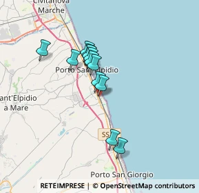 Mappa Via Parma, 63018 Porto Sant'Elpidio FM, Italia (2.82)