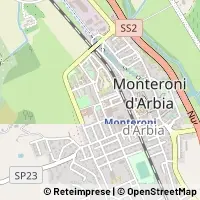 Mapa Monteroni d'Arbia