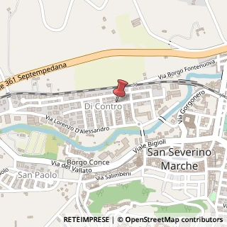 Mappa Via Aleandri, 14, 62027 San Severino Marche, Macerata (Marche)