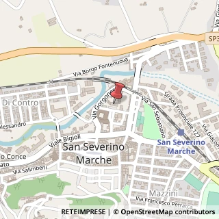 Mappa Via Virgilio da San Severino, 32, 62027 San Severino Marche, Macerata (Marche)
