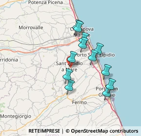 Mappa Via Adige, 63811 Sant'Elpidio a Mare FM, Italia (6.25833)