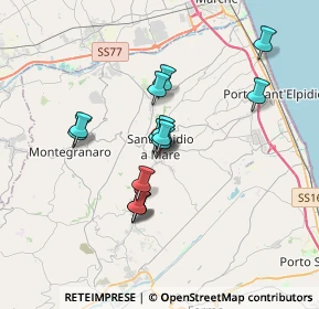 Mappa Via Aldo Moro, 63811 Sant'Elpidio a Mare FM, Italia (2.88286)