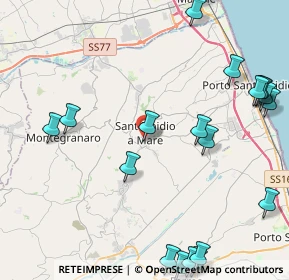 Mappa Via Aldo Moro, 63811 Sant'Elpidio a Mare FM, Italia (5.9885)
