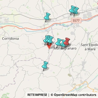 Mappa Via Valle, 62015 Monte San Giusto MC, Italia (3.23636)