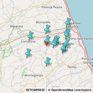 Mappa Via Valle, 62015 Monte San Giusto MC, Italia (6.05214)