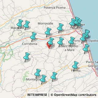 Mappa Via Valle, 62015 Monte San Giusto MC, Italia (10.033)