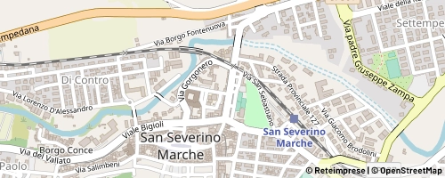 Mappa San Severino Marche