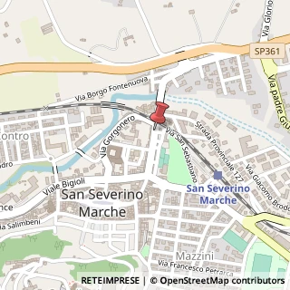 Mappa Viale Eustachio, 74, 62027 San Severino Marche, Macerata (Marche)