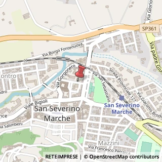 Mappa Via Virgilio da San Severino, 20, 62027 San Severino Marche, Macerata (Marche)