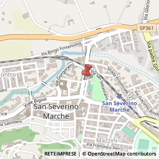 Mappa Viale Bartolomeo Eustachio, 7, 62027 San Severino Marche MC, Italia, 62027 San Severino Marche, Macerata (Marche)