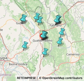 Mappa Via Audun le Tiche, 06023 Gualdo Tadino PG, Italia (11.89375)