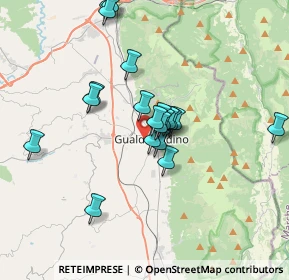 Mappa Via Audun le Tiche, 06023 Gualdo Tadino PG, Italia (3.095)