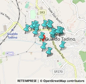 Mappa Via Audun le Tiche, 06023 Gualdo Tadino PG, Italia (0.31)