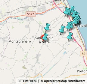 Mappa Via Roma, 63811 Sant'Elpidio a Mare FM, Italia (5.6155)