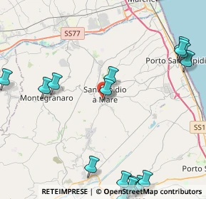 Mappa Via Roma, 63811 Sant'Elpidio a Mare FM, Italia (6.713)