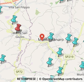 Mappa Via Filippo Turati, 63014 Montegranaro FM, Italia (3.6305)