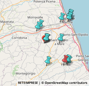 Mappa Via Filippo Turati, 63014 Montegranaro FM, Italia (7.64267)