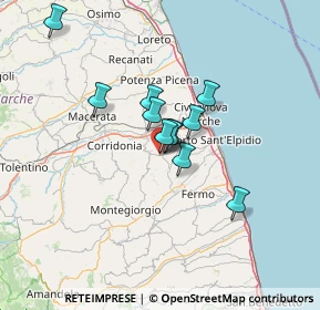 Mappa Via Filippo Turati, 63014 Montegranaro FM, Italia (9.60091)