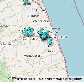 Mappa Via Filippo Turati, 63014 Montegranaro FM, Italia (8.31)