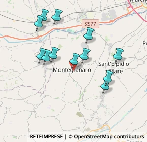 Mappa Via Papa Giovanni XXIII, 63821 Montegranaro FM, Italia (3.7225)