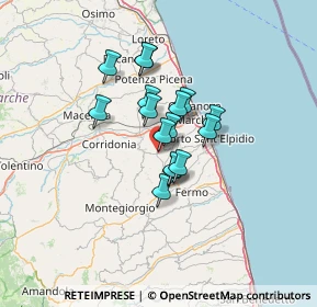 Mappa 63821 Montegranaro FM, Italia (9.0525)