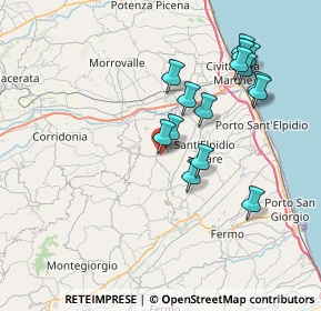 Mappa Via Papa Giovanni XXIII, 63821 Montegranaro FM, Italia (7.49133)