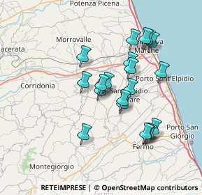 Mappa Via Papa Giovanni XXIII, 63821 Montegranaro FM, Italia (6.5925)