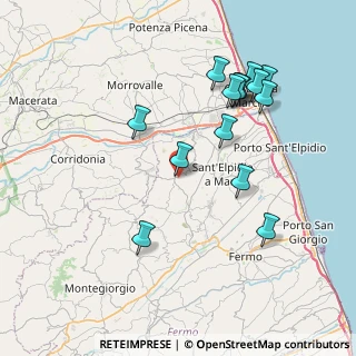 Mappa Via Papa Giovanni XXIII, 63821 Montegranaro FM, Italia (8.25733)