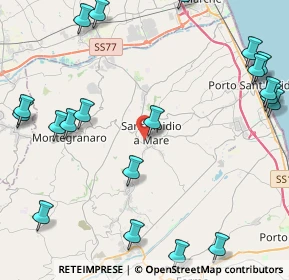 Mappa Via Marconi, 63811 Sant'Elpidio a Mare FM, Italia (6.1275)