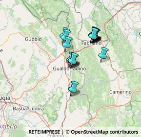 Mappa Via S. Nicolò, 06023 Gualdo Tadino PG, Italia (11.1175)
