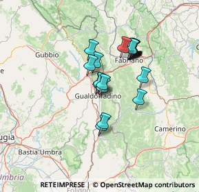 Mappa Via S. Nicolò, 06023 Gualdo Tadino PG, Italia (10.828)