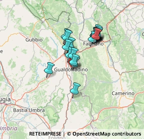 Mappa Via S. Nicolò, 06023 Gualdo Tadino PG, Italia (11.082)