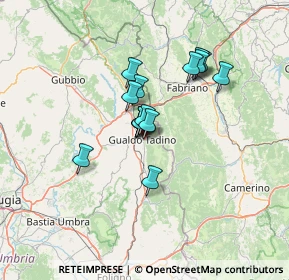 Mappa Via S. Nicolò, 06023 Gualdo Tadino PG, Italia (9.51875)