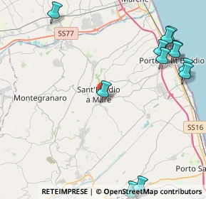 Mappa Via Tevere, 63811 Sant'Elpidio a Mare FM, Italia (6.524)