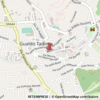 Mappa Corso Piave, 1, 06023 Gualdo Tadino, Perugia (Umbria)