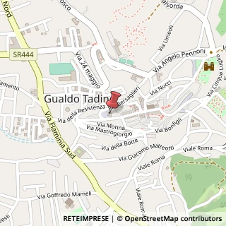 Mappa Piazza Giuseppe Mazzini, 1, 06023 Gualdo Tadino, Perugia (Umbria)