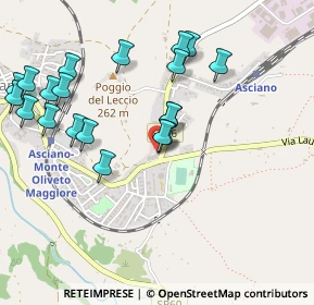 Mappa Via Martiri della Libertà N1 int 3 Centro commerciale il Leccio, 53041 Asciano SI, Italia (0.5565)