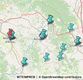 Mappa Via Martiri della Libertà N1 int 3 Centro commerciale il Leccio, 53041 Asciano SI, Italia (9.412)