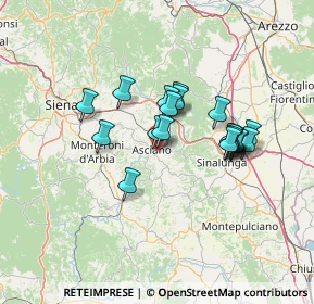 Mappa Via Martiri della Libertà N1 int 3 Centro commerciale il Leccio, 53041 Asciano SI, Italia (11.5435)