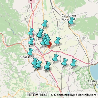 Mappa Via Ponti di Cortona 107 D, 52045 Foiano della Chiana AR, Italia (6.656)