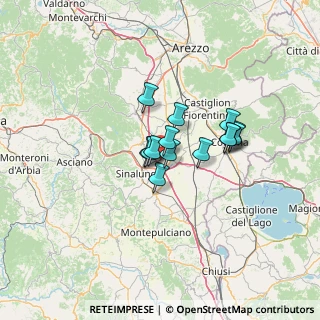 Mappa Via Fiume Asciutto, 52045 Foiano della Chiana AR, Italia (8.73214)