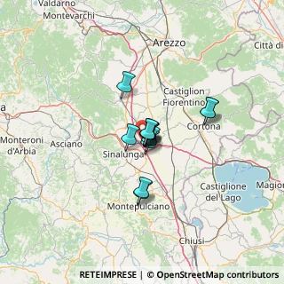 Mappa Via Fiume Asciutto, 52045 Foiano della Chiana AR, Italia (7.29462)