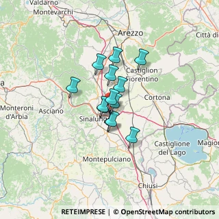 Mappa Via Fiume Asciutto, 52045 Foiano della Chiana AR, Italia (8.09462)