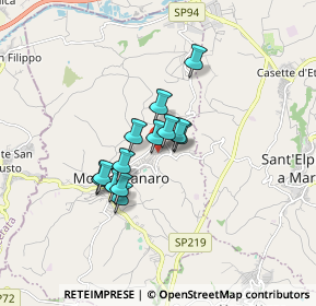 Mappa Via Piave, 63812 Montegranaro FM, Italia (1.16308)