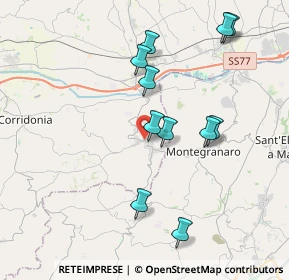 Mappa Via S. Egidio, 62010 Montecassiano MC, Italia (3.90636)