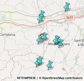 Mappa Via S. Egidio, 62010 Montecassiano MC, Italia (3.69818)