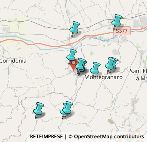 Mappa Via S. Egidio, 62010 Montecassiano MC, Italia (3.60154)