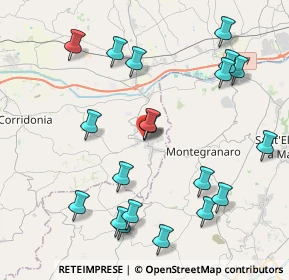 Mappa Via S. Egidio, 62010 Montecassiano MC, Italia (4.7685)