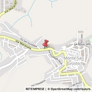 Mappa Via Macerata, 77, 62015 Monte San Giusto, Macerata (Marche)