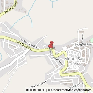 Mappa Via Giuseppe Verdi,  35, 62015 Monte San Giusto, Macerata (Marche)
